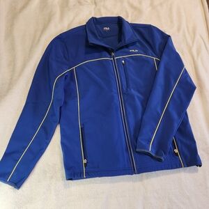 Fila Men's Large Blue Adventure Softshell Jacket